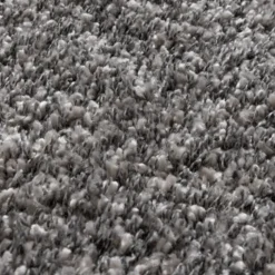 Hochflor Wohnzimmer Teppich - Yves Grau