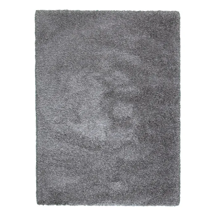 Hochflor Wohnzimmer Teppich - Yves Grau
