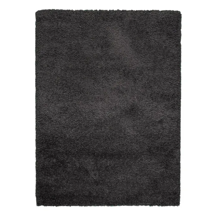 Hochflor Wohnzimmer Teppich - Yves Anthrazit