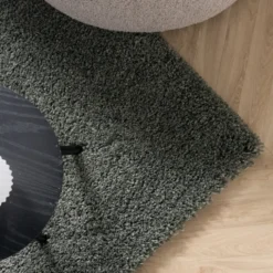 Hochflor Wohnzimmer Teppich - Yves Grün