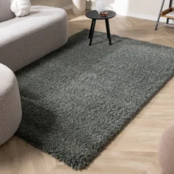 Hochflor Wohnzimmer Teppich - Yves Grün