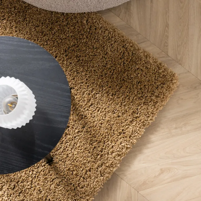 Hochflor Wohnzimmer Teppich - Yves Gold
