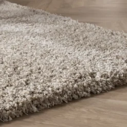 Hochflor Wohnzimmer Teppich - Yves Beige