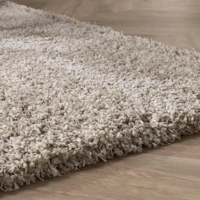 Hochflor Wohnzimmer Teppich - Yves Beige