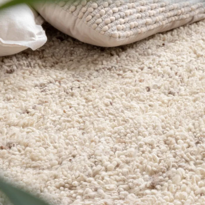 Hochflor Wollteppich - Royal Creme Meliert