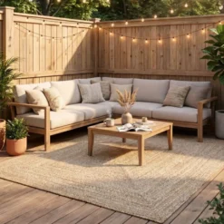 In- & Outdoor Jute Teppich - Bali Beige