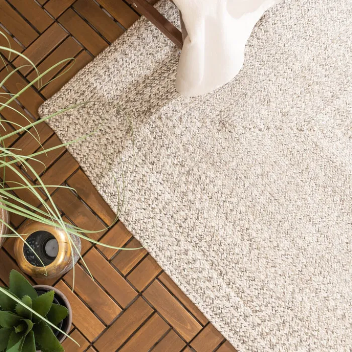 In- & Outdoor Jute Teppich - Bali Weiß