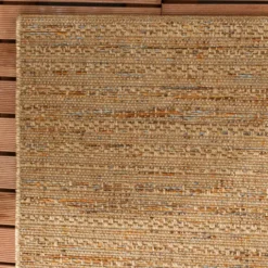In- & Outdoor Jute Teppich - Daisy Lines Bunt