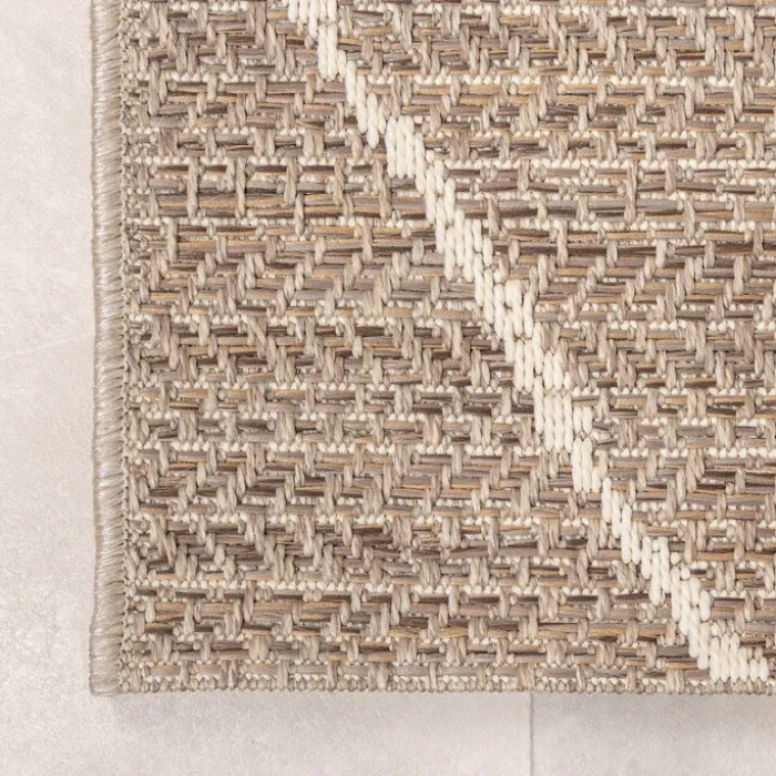 In- & Outdoor Jute Teppich - Fora Lines Natural
