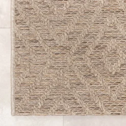 In- & Outdoor Jute Teppich - Fora Tile Natural