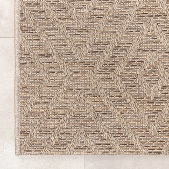 In- & Outdoor Jute Teppich - Fora Tile Natural