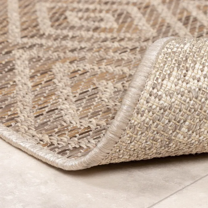In- & Outdoor Jute Teppich - Fora Tile Natural
