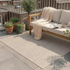 In- & Outdoor Jute Teppich - Nomad Melange Creme