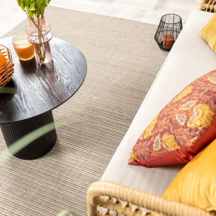 In- & Outdoor Jute Teppich - Nomad Melange Creme