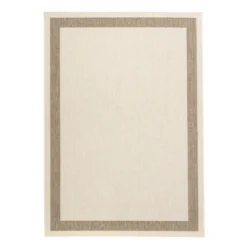 In- & Outdoor Jute Teppich - Nomad Edge Creme