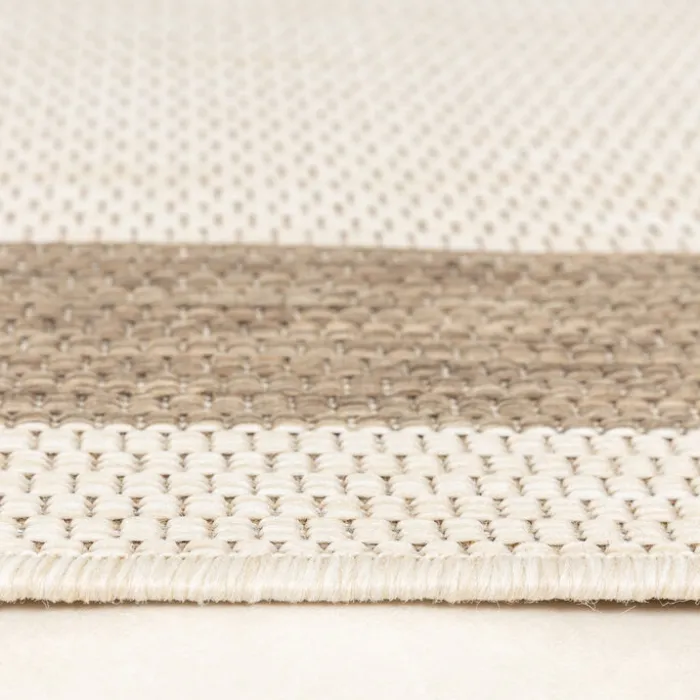 In- & Outdoor Jute Teppich - Nomad Edge Creme