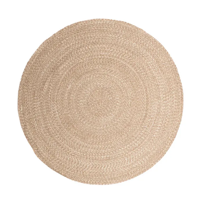 In- & Outdoor Jute Teppich Rund - Bali Braun