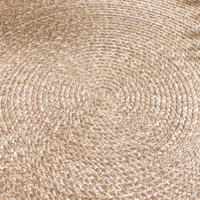 In- & Outdoor Jute Teppich Rund - Bali Braun