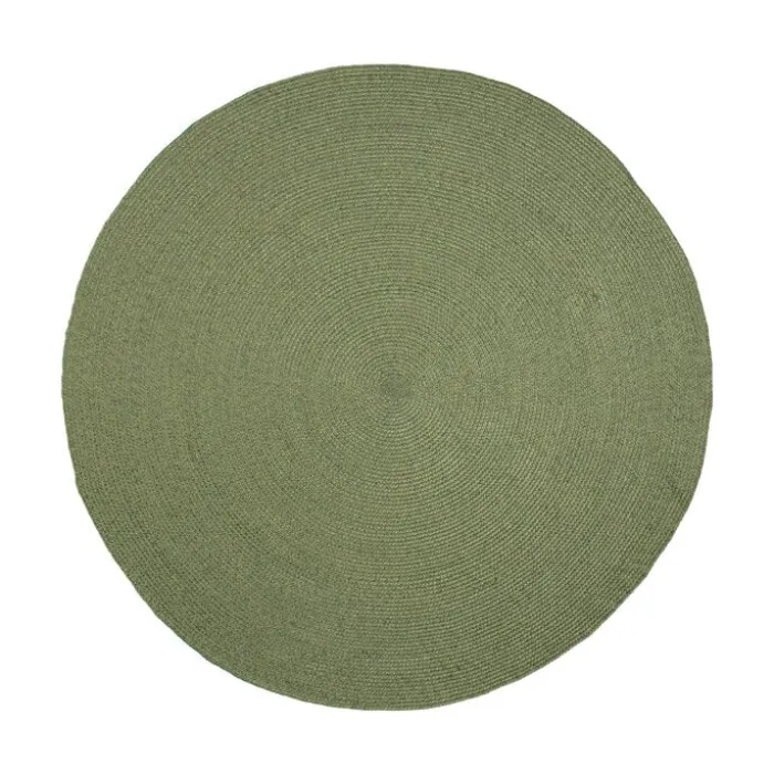 In- & Outdoor Jute Teppich Rund - Bali Grün
