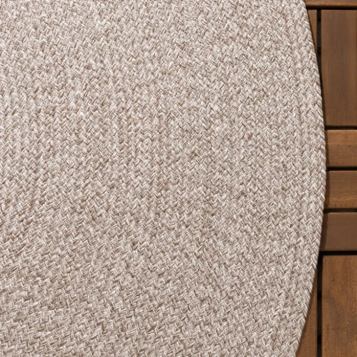 In- & Outdoor Jute Teppich Rund - Bali Beige