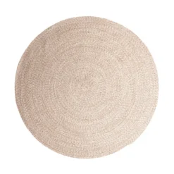 In- & Outdoor Jute Teppich Rund - Bali Beige