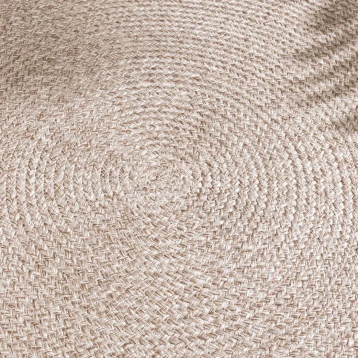 In- & Outdoor Jute Teppich Rund - Bali Beige