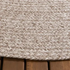 In- & Outdoor Jute Teppich Rund - Bali Beige
