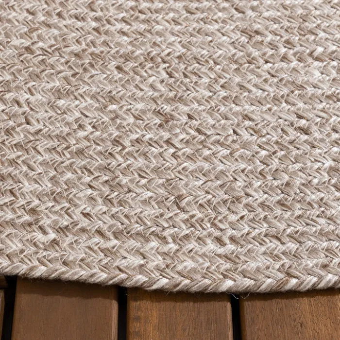 In- & Outdoor Jute Teppich Rund - Bali Beige
