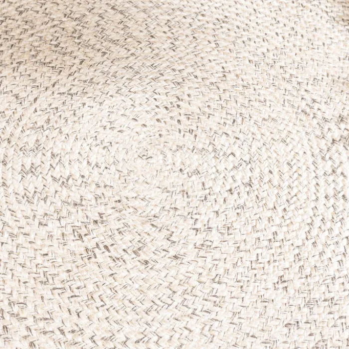 In- & Outdoor Jute Teppich Rund - Bali Weiß