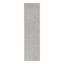 In- & Outdoor Läufer - Piatto Argento Grau Weiß - 66x230cm