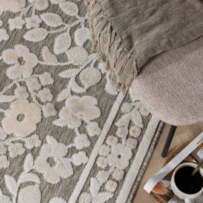 In - & Outdoorteppich - Bloom Oriental Taupe