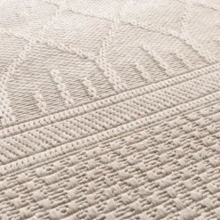 In- & Outdoor Teppich - Dunes Geo Creme