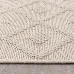 In- & Outdoor Teppich - Dunes Geo Creme