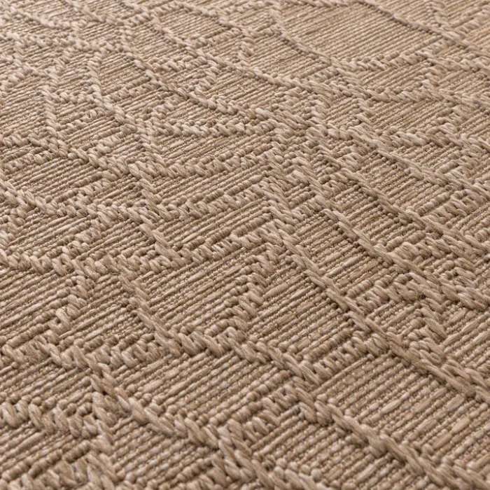 In- & Outdoor Teppich - Dunes Mandala Braun