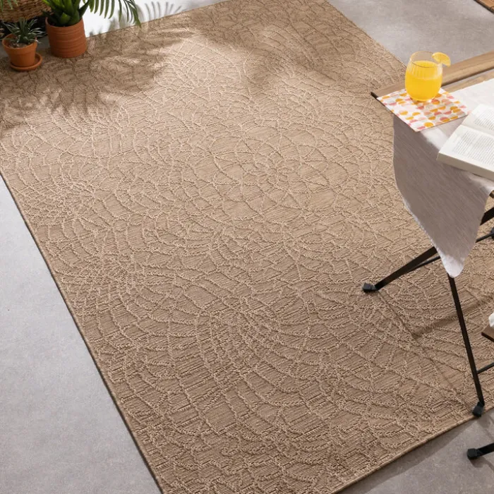 In- & Outdoor Teppich - Dunes Mandala Braun