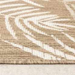 In-& Outdoor Teppich - Malta Leaves Natur