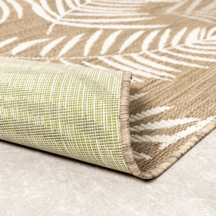 In-& Outdoor Teppich - Malta Leaves Natur