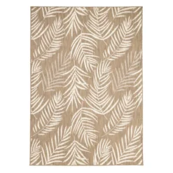 In-& Outdoor Teppich - Malta Leaves Natur
