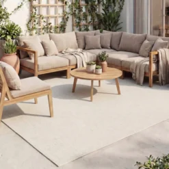 In-& Outdoor Teppich - Malta Melange Creme