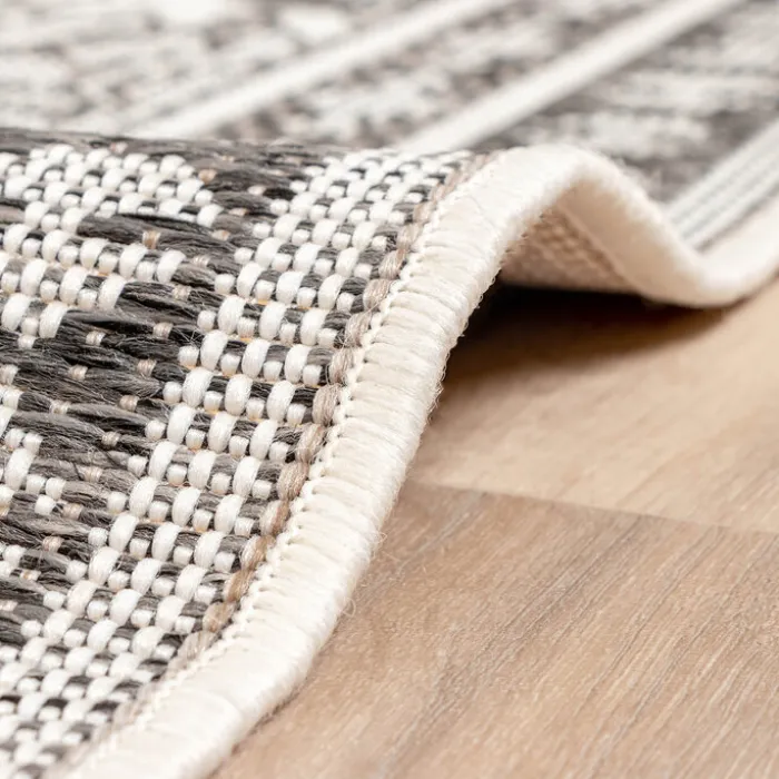 In- & Outdoor Teppich Quadrat - Summer Oriental Grau