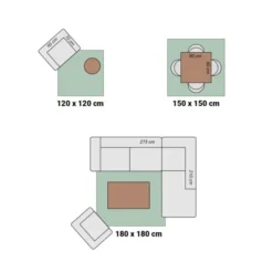 In- & Outdoor Teppich Quadrat - Summer Oriental Grau