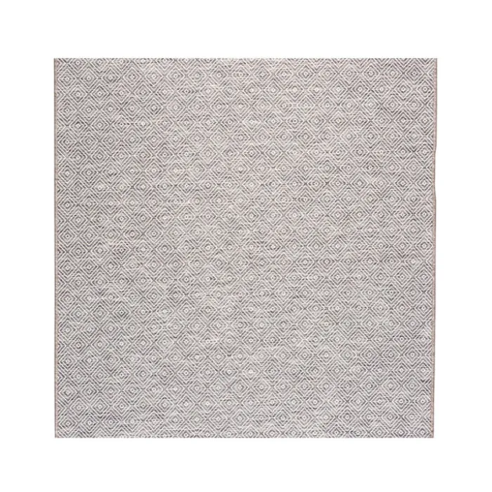 In- & Outdoor Teppich Quadrat - Summer Tile Hellgrau