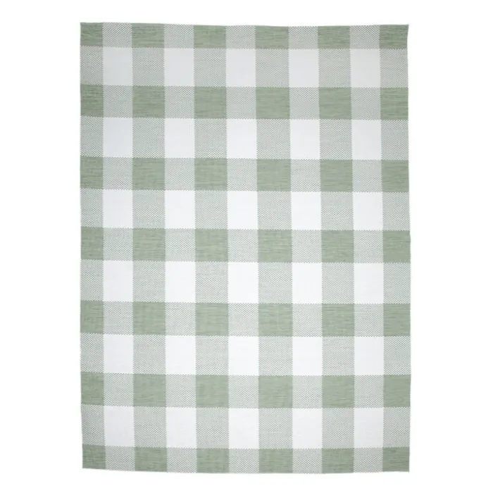 In- & Outdoor Teppich - Ranch Checkerboard Grün