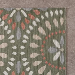 In- & Outdoor Teppich - Ranch Mandala Grün