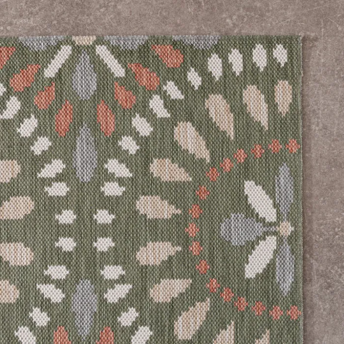 In- & Outdoor Teppich - Ranch Mandala Grün