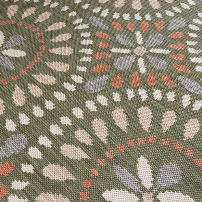 In- & Outdoor Teppich - Ranch Mandala Grün