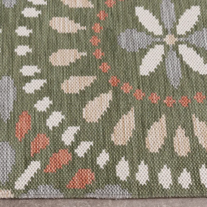In- & Outdoor Teppich - Ranch Mandala Grün