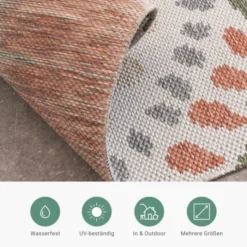 In- & Outdoor Teppich - Ranch Mandala Beige