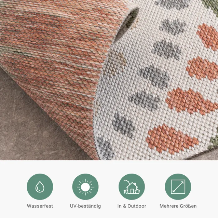 In- & Outdoor Teppich - Ranch Mandala Beige
