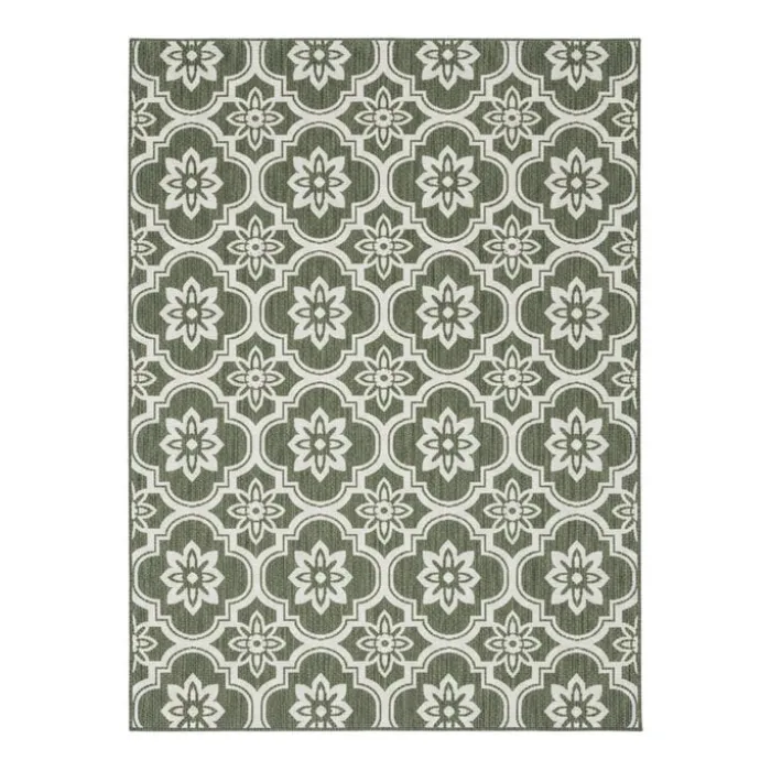 In- & Outdoor Teppich - Rio Flower Grün